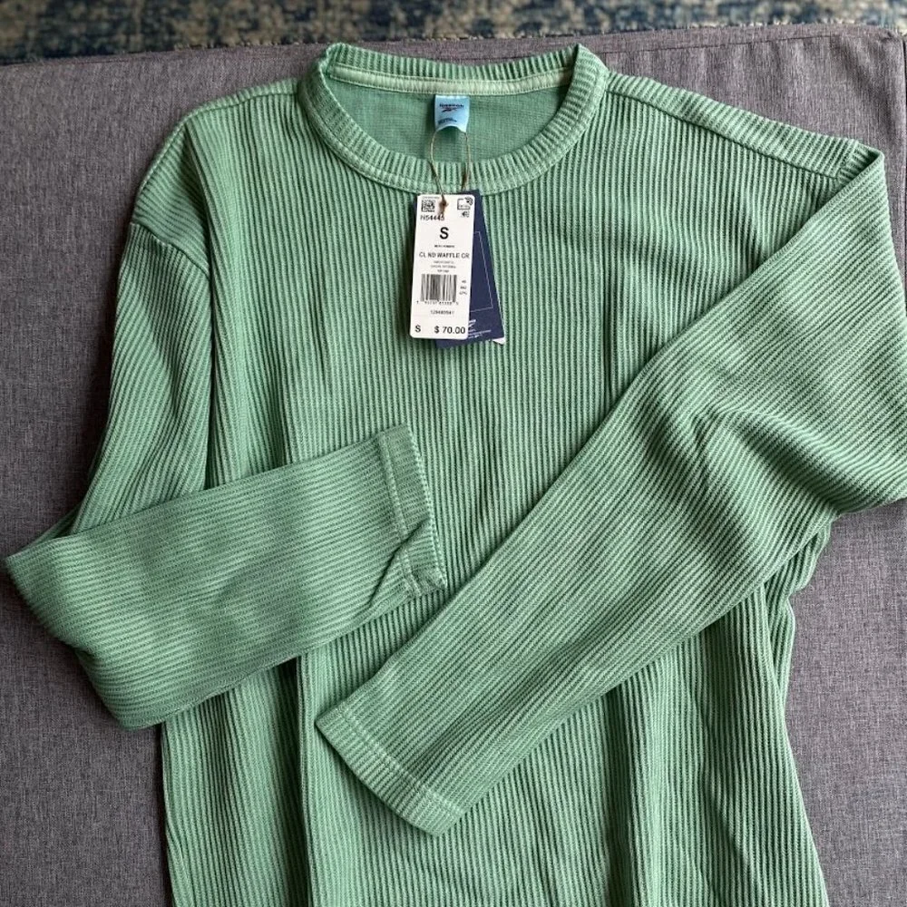 Reebok Men's Standard Natural Dye Crewneck Waffle Sweater, Small - Picture 5 of 6